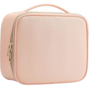 &agrave; Maquillage Femme Voyagede Toilette FemmeFaux Cuir Vanity FemmeImperm&eacute;able Vanity Valise &Eacute;tanche avec Pinceaux Pochette Compartiment - Neuf