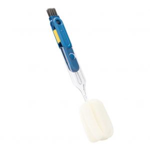 Brosse De Nettoyage 5 En 1 Tasse &Eacute;ponge &Agrave; Long Manche Brosse &Agrave; Biberon Pour B&eacute;b&eacute; Pour Cuisine Bleu - Neuf