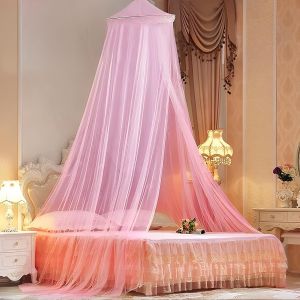 Moustiquaire De Lit,Moustiquaire,Grande Moustiquaire,¿Anti-Mosquito Bed Canopy De Lit Princesse,Convient Au Bébé,Enfants,Filles,Garçons Pour Décorer La Pièce Et Éviter Les Insectes,Rose - Neuf
