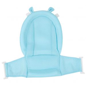 Hjlian Filet De Douche Antiderapant En Forme De T Pour Baignoire Reglable Pour Bebe (Bleu Clair) - Neuf