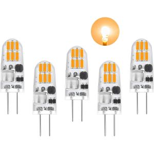 Ampoules Led G4,12v Ac/Dc Blanc Naturel 4000k,160lm Pas De Scintillement,1.5w Remplace Les Ampoules Halogènes 15w, Petites Ampoules À Led À Culot Fixe,Pour Hotte D'aspiration Pour La Cuisine, Lot De 5 - Neuf
