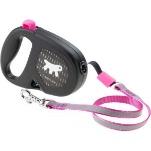 Laisse Chien Enrouleur R&egrave;flechissante Flippy One Reflex, Laisse Pour Petits Chiens Jusqu'&agrave; 12 Kg. Cordon Extensible Max 4,5 M. Bouton De Verrouillage Et De D&eacute;verrouillage Unique, Violet - Neuf