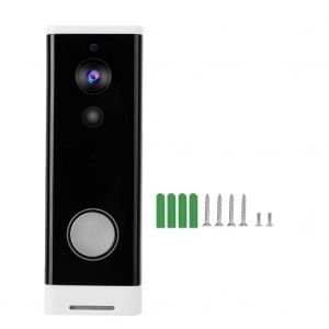 Sonnette de securite intelligente sans fil 1080p HD, interphone video IR-CUT 90-260 V (type A) - Neuf