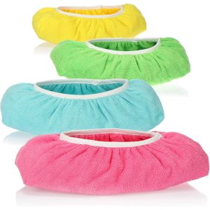 KALANKA-® 4X Housses de vadrouille en 4 Couleurs - Housses de Rechange absorbantes en Microfibre pour Le Nettoyage des sols humides et secs, lavables jusqu'à 60 °C (4 pièces - Couleurs Vives) - Neuf