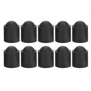 10pcs Billard Queue De Billard Pointe Caoutchouc Couverture Billards Queues Bâton Protection Capuchon Accessoire (Noir) - Neuf
