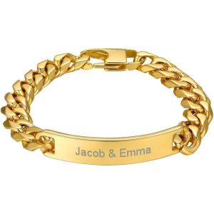 Kal-Bracelet Ouvert En Acier Inoxydable/Cuivre Bijoux De Main Bracelet Simple Pour Homme Femme Cadeau Pour Valentin Bracelet Manchette - Neuf