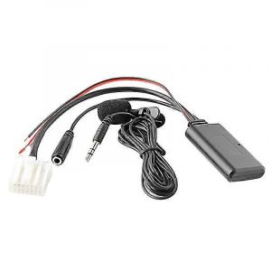 Voiture Bluetooth 5.0 Aux Câble Microphone Téléphone portable mains libres Adaptateur d'appel gratuit pour Mazda 2 3 5 - Neuf