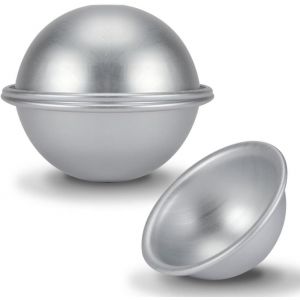 Kal-Ymiko Moule À Gâteau Demi-Boule, Moules À Gâteaux En Aluminium 10 Cm Moule À Gâteau Demi-Cercle Pour La Cuisson De La Crème Glacée À La Gelée Bombe Cupcake - Neuf