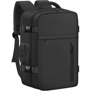 Lbgwp60-Bagage Cabine 40 X 20 X 25 Pour Ryanair, Sac À Dos De Voyage Bagage À Main Avion Sac À Main Sous Le Siège Val Décontracté École Bureau Sac Ordinateur Portable -Noir - Neuf