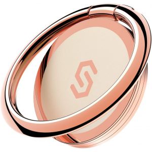 Syncwire Anneau de Support pour t&eacute;l&eacute;phone Portable - Rotation &agrave; 360&deg;, Support Universel en m&eacute;tal Poli pour Support magn&eacute;tique de Voiture Compatible avec iPhone, Samsung, LG, Sony - Or Rose - Neuf