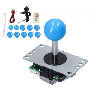 Kit De Joysticks De Jeu D'arcade Qm070901, Pieces De Bricolage A Zero Retard Avec Carte D'encodage, Joystick 10 Boutons Pour Mameblue - Neuf