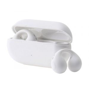 &Eacute;couteurs intra-auriculaires Bluetooth 5.3 &agrave; conduction osseuse, sans fil, blancs - Neuf