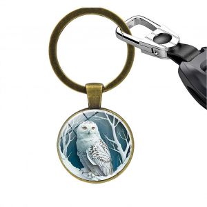 Trousseau Keeychain Hibou Oiseau D'Ornement En Bronze Trousseau Suspendu L'Oiseau Porte-Cl&eacute;s Pour Les Cl&eacute;s Sacs Portes D&eacute;cor - Neuf