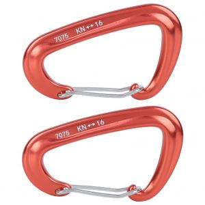 Lot De 2 Boucles De Suspension Multifonctions Pour Hamac D'exterieur, Crochet De Balancoire, Boucle De Securite Pour Escalade, Rouge - Neuf