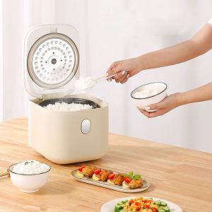 Hjlian Mini Cuiseur A Riz 2,5 L, Intelligent, Multifonction, Antiadhesif, Pour Le Dejeuner, Avec Panier Vapeur, Cuillere Et Tasse A Mesurer, 220 V Ca, Beige - Neuf