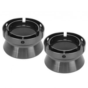 1 paire d'adaptateurs de moyeu NaB 10 pouces, ouvre-porte en alliage d'aluminium poli, dispositif de chargement universel pour Studer ReVox pour akai (gris) - Neuf