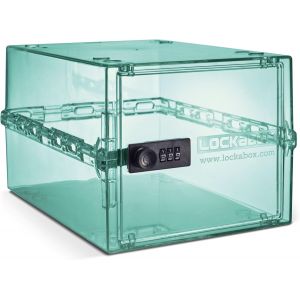 One&iquest; | Bo&icirc;te &agrave; pharmacie verrouillable de qualit&eacute; sup&eacute;rieure | Bo&icirc;te &agrave; serrure &agrave; combinaison l&eacute;g&egrave;re et hygi&eacute;nique de 10 litres | Sans BPA (Feu vert m&eacute;dical) - Neuf