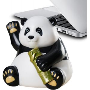 Figurine &agrave; t&ecirc;te branlante pour tableau de bord - Jouet solaire panda mignon, jouet danseur &agrave; t&ecirc;te branlante, figurines de collection, accessoires de bureau panda, figurines de tableau de bord pour femmes et hommes - Neuf