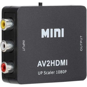Convertisseur AV vers Haute Définition,Convertisseur Vidéo USB,pour Console de Jeu DVD VCD Décodeur (Noir) - Neuf