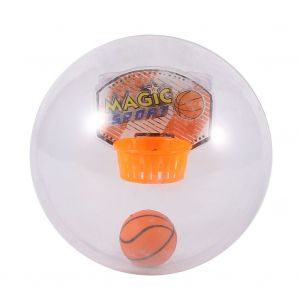 Jouet educatif creatif de decompression, balle transparente, son et lumiere, basket-ball de poche - Neuf