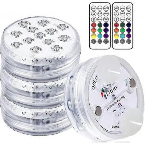 Lumière Sous-Marine,Lumières Sous-Marines À Led,Éclairage De Piscine,Lumière Magnétique Étanche Avec Télécommande,Ip68,13 Leds,Changement De Couleur Led Underwater Festi - Neuf