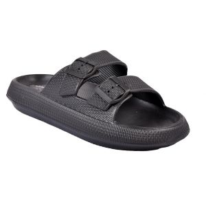 Sandales Mules Eva Boucle Mbs01468 Noir - 45 - Neuf