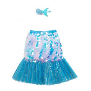Set Jupe Tutu Serre-T&ecirc;te Sir&egrave;ne Enfant - Neuf