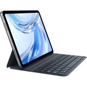 Chenquansarl-Clavier Ipad Air 11 Pouces M3 2025/M2 2024,Compatible Avec Clavier Ipad Pro 11/Air 5/Air 4,Ultra-Léger,Portable,Etui Clavier Magnétique Avec Angle Réglable,Français Azerty,Gris - Neuf