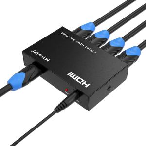 Splitter Hdmi 1 Entr&eacute;e 4 Sorties 1X4 Ports 4Kx2K@30Hz 3D Full Hd 1080P Distributeur Pour Ps4 Ps3 Fire Stick Tv, Dvd Moniteur D'[VIT696106] - Neuf