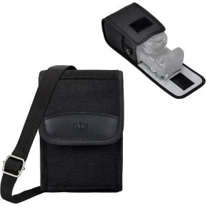 CHECARZHN--NO1-Sac À Bandoulière Compact Pour Caméra, Sac De Voyage, Sac À Bandoulière Pour Appareil Photo Reflex/Sans Miroir Et Objectif Pour Canon, Nikon, , , Ricoh, Avec Bandoulière (Noir) - Neuf