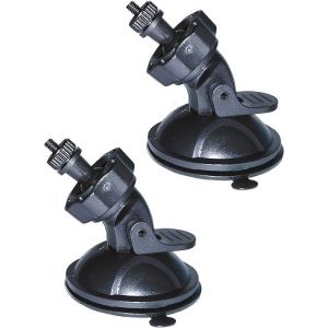Support À Ventouse 2 Pièces, Support À Ventouse Puissant Pour Caméra De Voiture, Facile À Installer Et À Utiliser, Il Peut Se Déplacer - Neuf