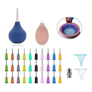Bouteille Applicatrice À Pointe De Précision En Céramique Compatible Avec La Glaçure De Poterie Bouteille Compressible De Glaçure De Poterie À Queue Coulissante - Neuf