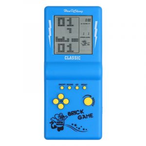 Console de 3,5 Pouces avec Grand &eacute;cran, id&eacute;ale pour Jeux de Construction, Chars et Courses, avec 23 Jeux Classiques int&eacute;gr&eacute;s et Puzzles nostalgiques (Bleu) - Neuf