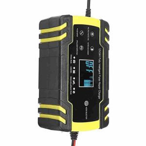Chargeur De Batterie Lcd 12 V 8 A Pour Voiture Et Moto - Compatible Plomb-Acide, Agm, Gel, Humide Et Efb - Neuf