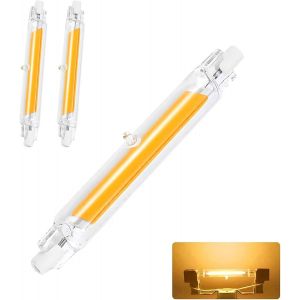 Kalanka-Ampoule R7s Led 78mm Dimmable,Led Cob Ampoules Blanc Chaud 3000k,1000lm Pas De Scintillement,78mm 10w Ampoule &iquest;&iquest;Quivalent Ampoule Halog&iquest;&iquest;Ne J78 100w,&iquest;&iquest;Clairage &iquest;&iquest; Faisceau 360 &iexcl;&Atilde;,Ac 220-240v,Lot D - Neuf