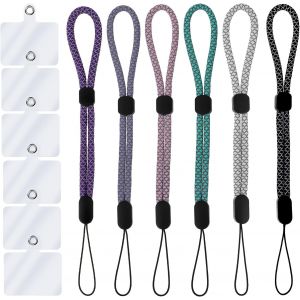 Lot De 6 Cordons De Dragonne R&eacute;glables Pour T&eacute;l&eacute;phone, Dragonne De T&eacute;l&eacute;phone Portable Lani&egrave;re De Cam&eacute;ra Lani&egrave;res De T&eacute;l&eacute;phone Sangle Universelle Pour Appareil Cl&eacute;s Portefeuille - Neuf