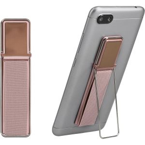 Support Doigt Smartphone-Accessoire Doigt T&eacute;l&eacute;phone Portable Fonction Support-Sangle Poign&eacute;e Dos Smartphone 10,5 X 2,7 X 0,5 Cm-Or Rose - Neuf