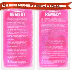 Poche De Glace En Gel Pour Blessures [2 Unit&eacute;s],Poche De Gel Chaud Froid De 27 Cm,Soulage Douleur,R&eacute;cup&eacute;ration Du Genou,Dos,Cou,Poignet,Cheville [Rose,Normal] - Neuf