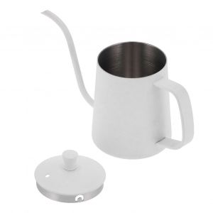Bouilloire À Café À Col De Cygne 350ml Théière À Long Bec En Acier Inoxydable 304 Pour La Maison Cuisine Bureau Hotelwhite A-B - Neuf