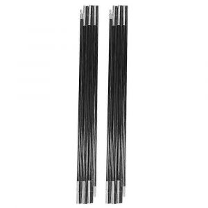 2pcs 7 Section Tente Pole 3.9m Fibre De Verre Portable Auvent Poteaux Tiges De Support Pliables Pour Hamacs S - Neuf