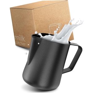 Cmws-Lambda Coffee Pot À Lait Barista 150 Ml Acier Inox | Pichet Lait En Acier Inoxydable | Milk Frother Pour Faire Mousser Le Lait | Adapté Au Latte Art | Barista Accessoires - Neuf