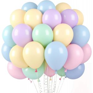 Cauc-60 St&uuml;ck Luftballons Pastell, 12 Zoll Helium Ballon - Neuf