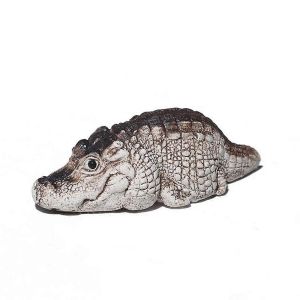 Figurine de b&eacute;b&eacute; crocodile th&eacute; animal de compagnie pour la d&eacute;coration de jardin &agrave; la maison,B - Neuf