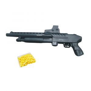 Fusil &Agrave; Pompe &Agrave; Billes 44 CmR&eacute;plique Ludique 0,25 Joule Avec Tir Coup Par Coup, 18 Billes Incluses - Neuf