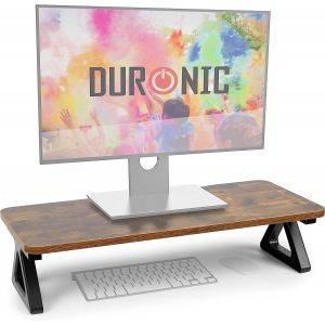 Duronic DM06-1 AW Support pour Moniteur en MDF 62 x 30 cm | R&eacute;hausseur d'&eacute;cran d'Ordinateur Portable LCD LED TV | Permet de rehausser de 15 cm | Espace de Travail Ergonomique avec Rangement - Neuf