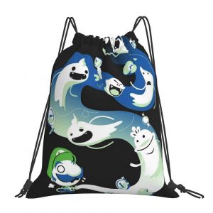 Sac à dos à cordon Boo Moon Luigi's Mansion, sac de sport, sac à dos d'extérieur portable - DFB4683 - Neuf