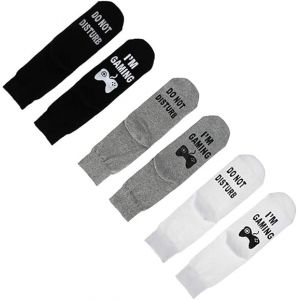 Leuke Kerstcadeaus - Nieuwigheid Spelsokken - 6 Paar - Kerstsokcadeaus - Waarschuwingssokken - Kerstcadeaus Voor Mannen Tienerjongens Kinderen Volwassenen - Neuf