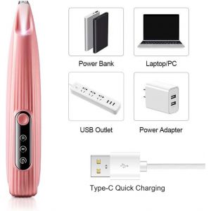 Electric Dog Clipper,Low Noise Led Light,Usb Waterproof Cat Dog Shaver For Cutting Dog Hair Around Paws,Eyes,Ears And Face.[S141] - Neuf