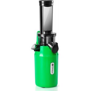 Extracteur De Jus - Slow Juicer Pression Douce 60 Tours, Presse &Agrave; Froid, Fonction De Mastication Invers&eacute;e, Extracteur De Jus De Fruits Et L&eacute;gumes Sans Bpa, Facile &Agrave; Nettoyer, Vert Perroquet - Neuf