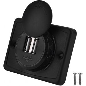 Sjzg-Chargeur Allume-Cigare, 12v 3.1a Double Port Allume-Cigare Usb Prise De Sortie Avec Led &Eacute;tanche - Neuf